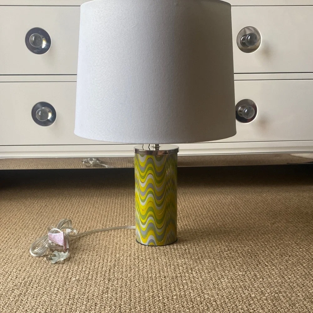 Jonathan Adler green Carnaby Acid Palm table lamp